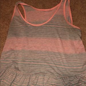 Pink grey tank top
